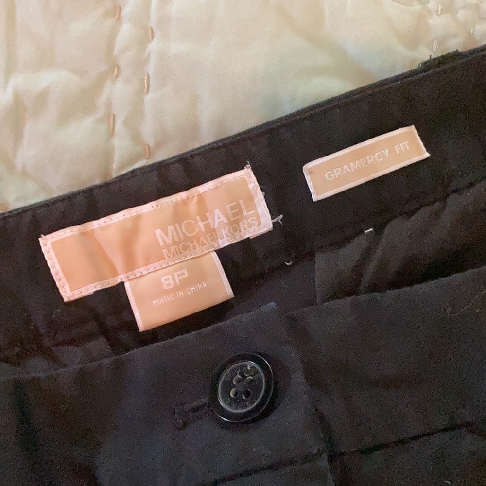 Michael Kors Gramercy Fit Black Slacks